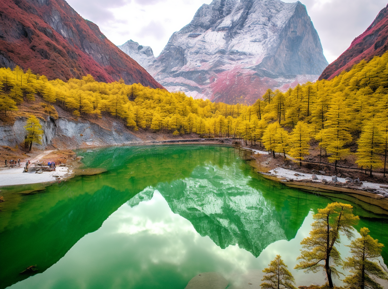 远景美景稻城亚丁珍珠海航拍,高清,摄影图,摄影图片,图片大全,摄影图免费下载